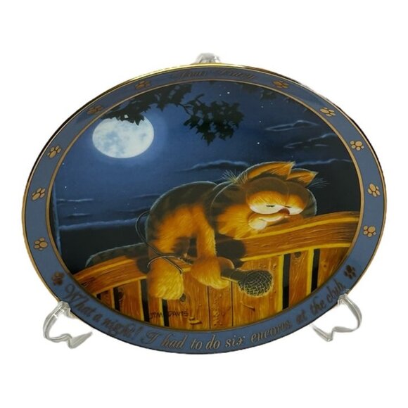 Other - Vintage The Garfield Collectors Plates "Dear Diary Series" What a Night